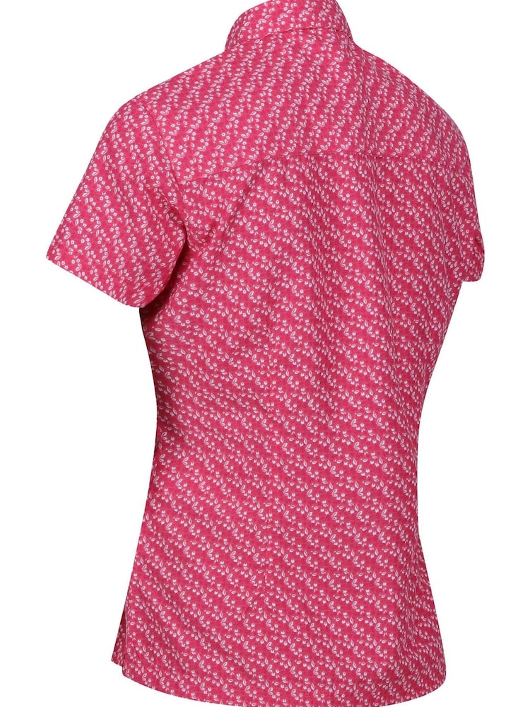 Regatta Pink Mindano VII Short Sleeve Shirt - Image 8 of 8