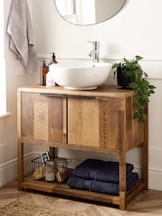 Natural Bronx Vanity Unit Under Sink Storage Unit - Image 1 of 7