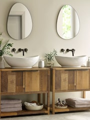 Natural Bronx Vanity Unit Under Sink Storage Unit - Image 2 of 7