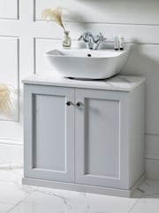 Grey Farnley Panelled Under Sink Under Sink Unit Storage Unit - Image 1 of 7