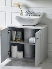 Grey Farnley Panelled Under Sink Under Sink Unit Storage Unit - Image 2 of 7