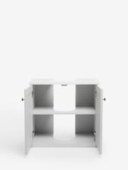 Grey Farnley Panelled Under Sink Under Sink Unit Storage Unit - Image 3 of 7