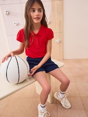 Red Regular Fit 100% Cotton Short Sleeve Polo Shirts 2 Pack (3-16yrs) - Image 5 of 5
