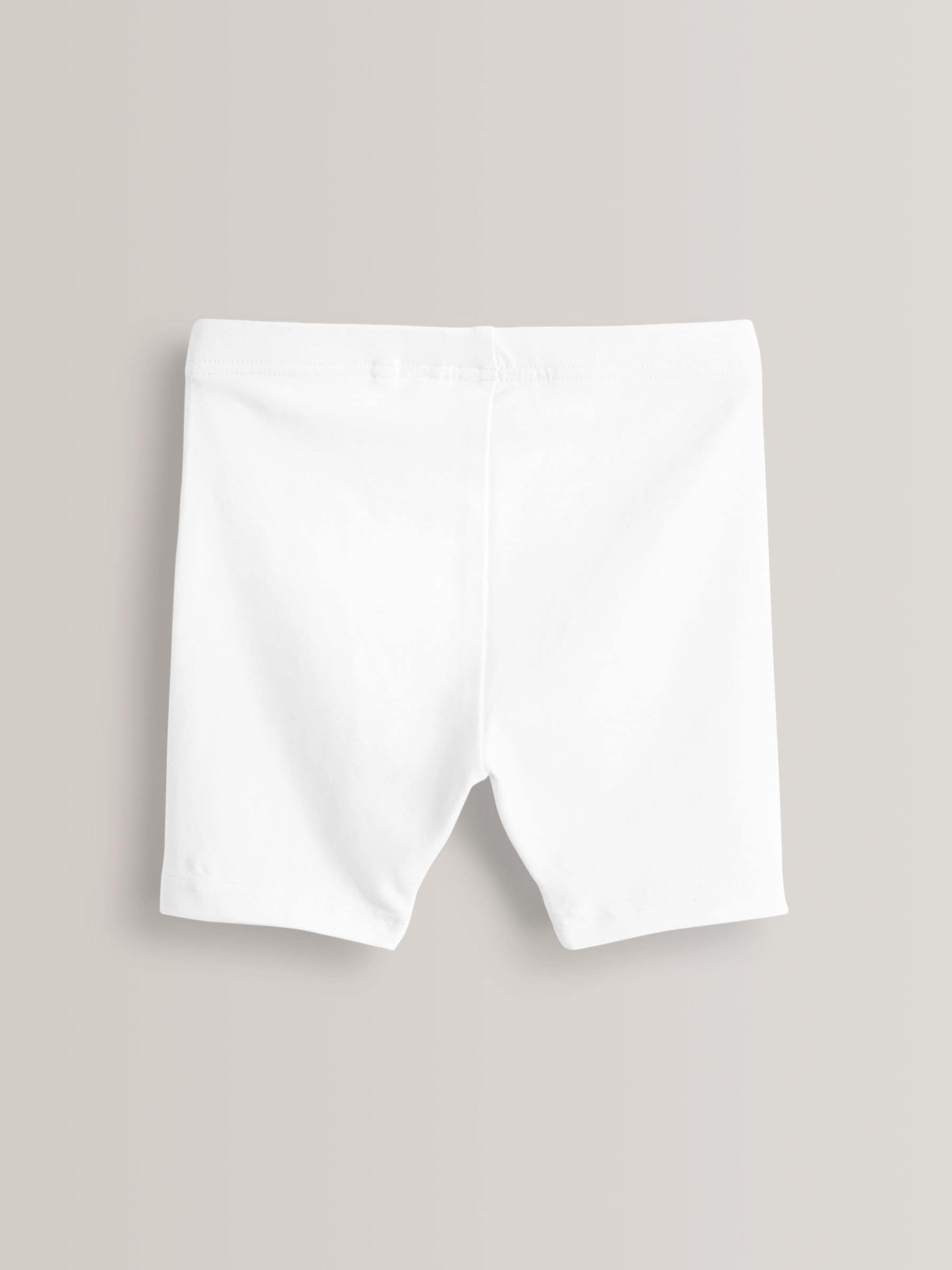 Buy White Regular Length 5 Pack Cotton Rich Stretch Cycle Shorts 3 16yrs from the Next UK online shop