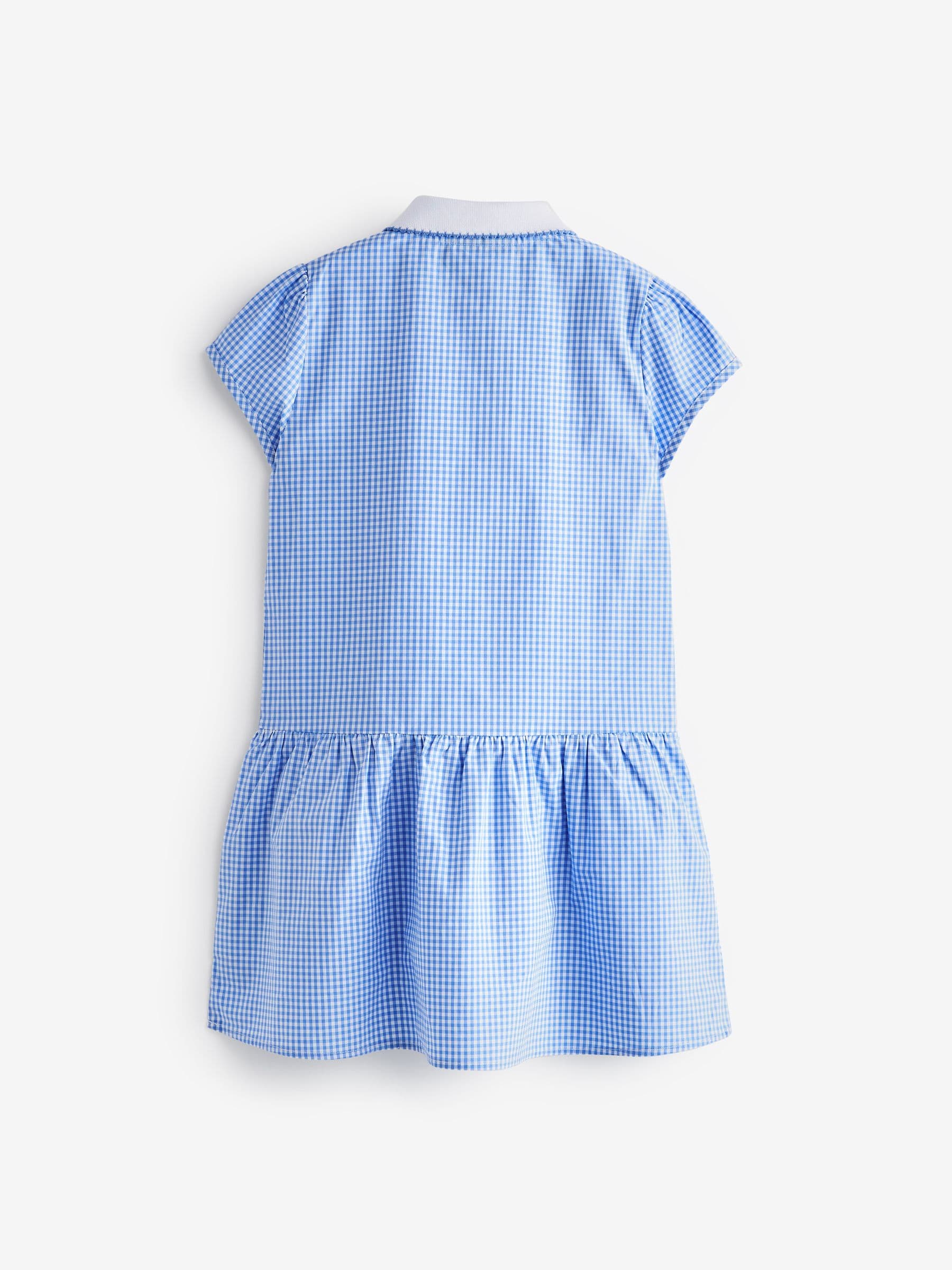 Light blue gingham school dress deals