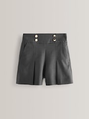 Grey High Waisted School Shorts (3-16yrs) - Image 3 of 5