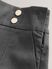 Grey High Waisted School Shorts (3-16yrs) - Image 5 of 5