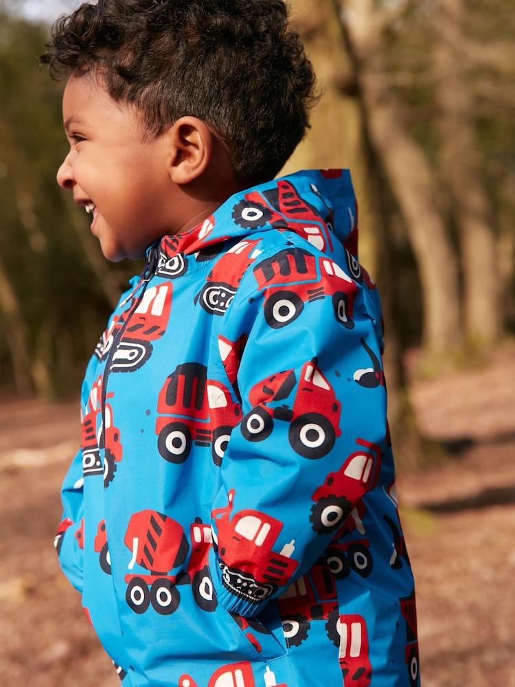 Cobalt Blue Fire Engine Waterproof Jacket And Trousers Set (3mths-7yrs) - Image 3 of 7