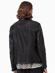 Allsaints Conroy Leather Biker Jachetă - Image 2 of 7