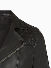 Allsaints Conroy Leather Biker Jachetă - Image 7 of 7