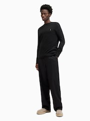 AllSaints Black Mode Merino Crew Jumper - Image 5 of 7