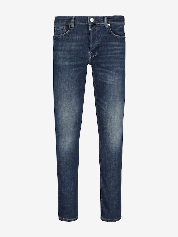 AllSaints Blue Cigarette Slim Tapered Fit Jeans - Image 1 of 7