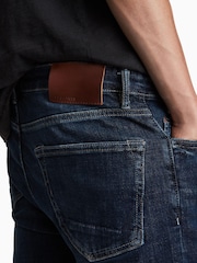 AllSaints Blue Cigarette Slim Tapered Fit Jeans - Image 6 of 7