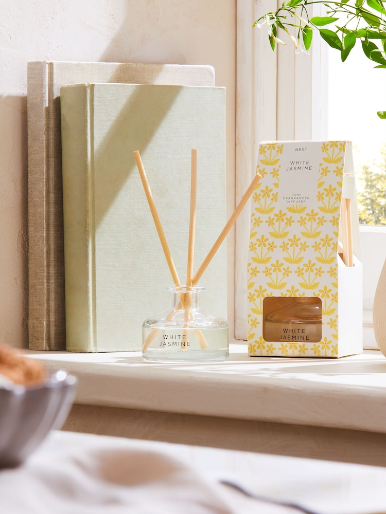White Jasmine 70ml Fragranced Reed Diffuser - Image 1 of 3 White Jasmine 70ml Fragranced Reed Diffuser - Image 1 of 3