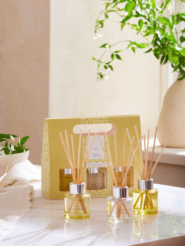 White Jasmine Set of 3 Fragranced Reed Diffuser - Image 1 of 4