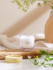 Yellow White Jasmine Single Wick Scented Candle - Image 1 of 3
