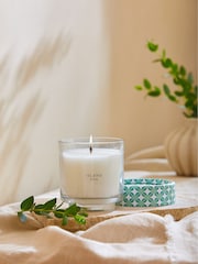 Teal Blue Island Spa Single Wick Scented Candle - Image 1 of 4