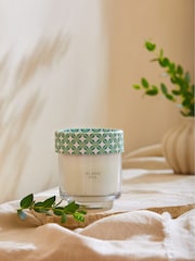 Teal Blue Island Spa Single Wick Scented Candle - Image 2 of 4