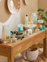 Teal Blue Island Spa Single Wick Scented Candle - Image 3 of 4