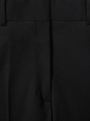 Reiss Black Haisley Wool-Blend Tailored Flared Suit Trousers - Image 6 of 6