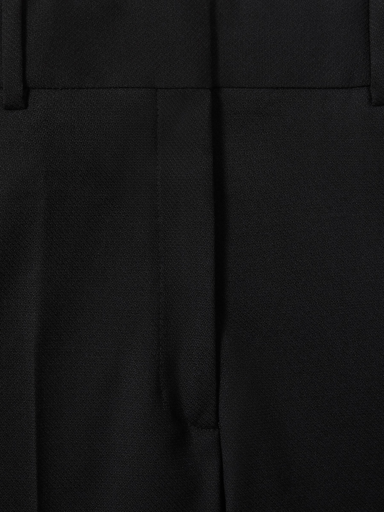 Reiss Black Haisley Wool-Blend Tailored Flared Suit Trousers - Image 6 of 6