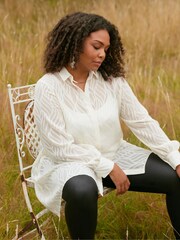 Live Unlimited White Burnout Hanky Hem Shirt - Image 2 of 7