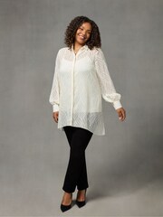 Live Unlimited White Burnout Hanky Hem Shirt - Image 3 of 7