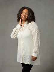 Live Unlimited White Burnout Hanky Hem Shirt - Image 4 of 7