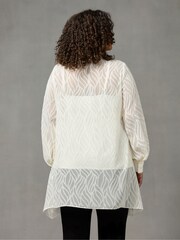 Live Unlimited White Burnout Hanky Hem Shirt - Image 6 of 7