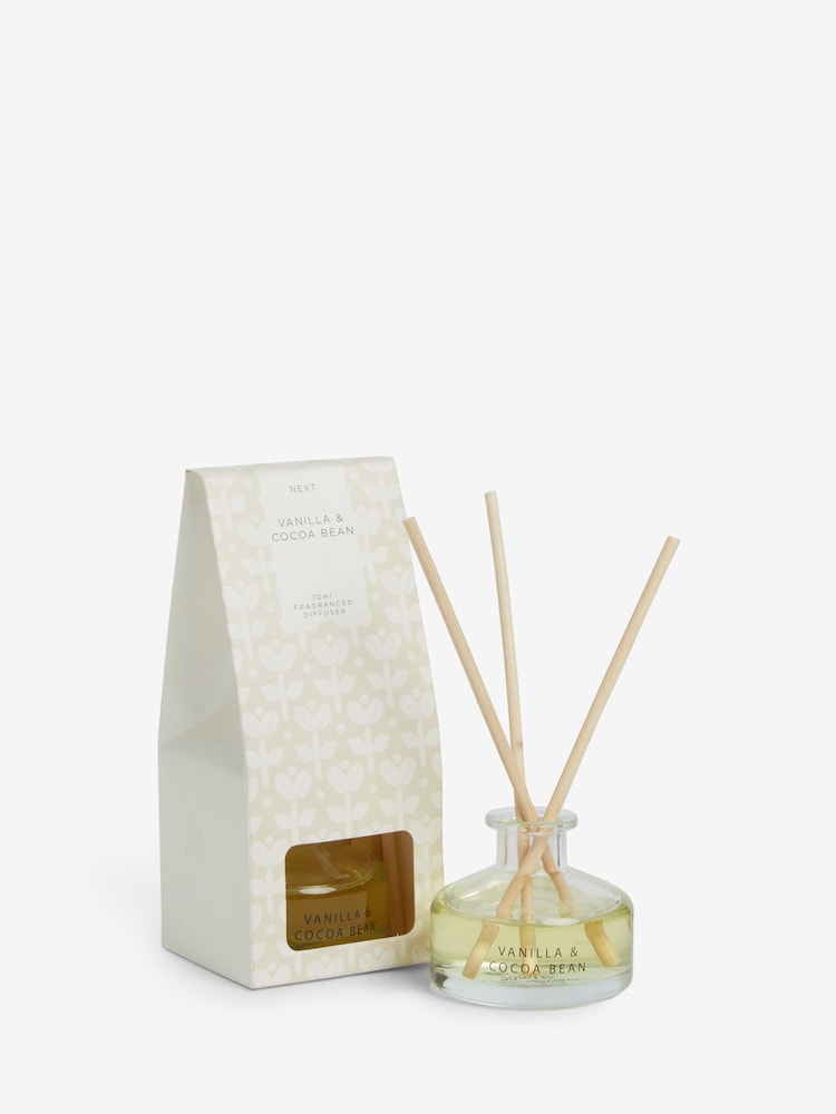 Vanilla & Cocoa Bean 70ml Fragranced Reed Diffuser - Image 3 of 3 Vanilla & Cocoa Bean 70ml Fragranced Reed Diffuser - Image 3 of 3