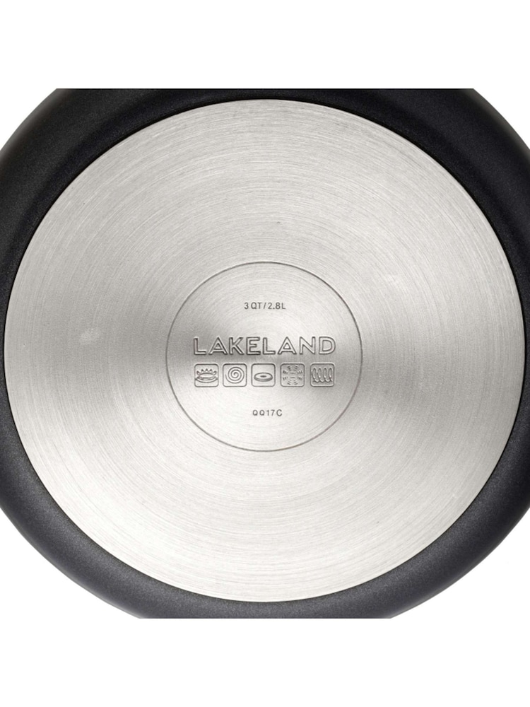 Lakeland Pewter Grey Hard Anodised 24 Sauté Pan - Image 4 of 4