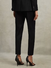 Reiss Black Haisley Petite Wool Blend Tapered Suit Trousers - Image 5 of 7