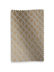 Champagne Natural Next Collection Luxe Heavyweight Maeve Damask Velvet Eyelet Lined Curtains - Image 6 of 6