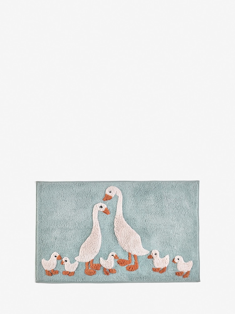 שטיחון אמבטיה עם עיטור של Goose And Friends, %100 כותנה - Image 3 of 4