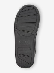 Black Standard Fit (F) Lace-Up School Trainers - Image 6 of 10