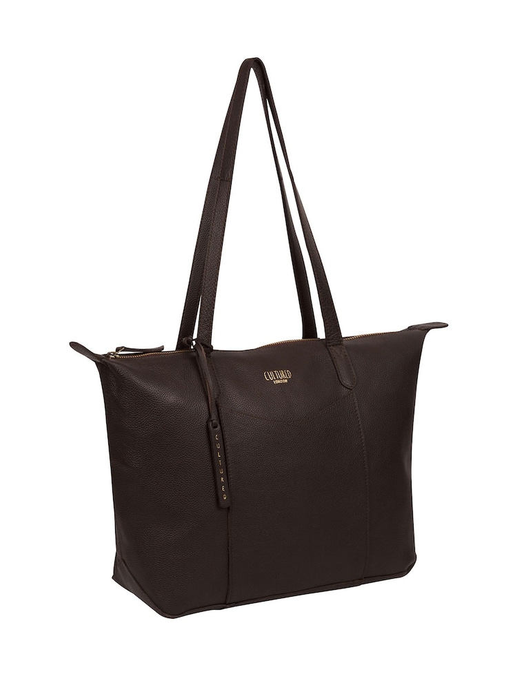 Cultured London Hillingdon Leather Tote Bag - Image 2 of 5