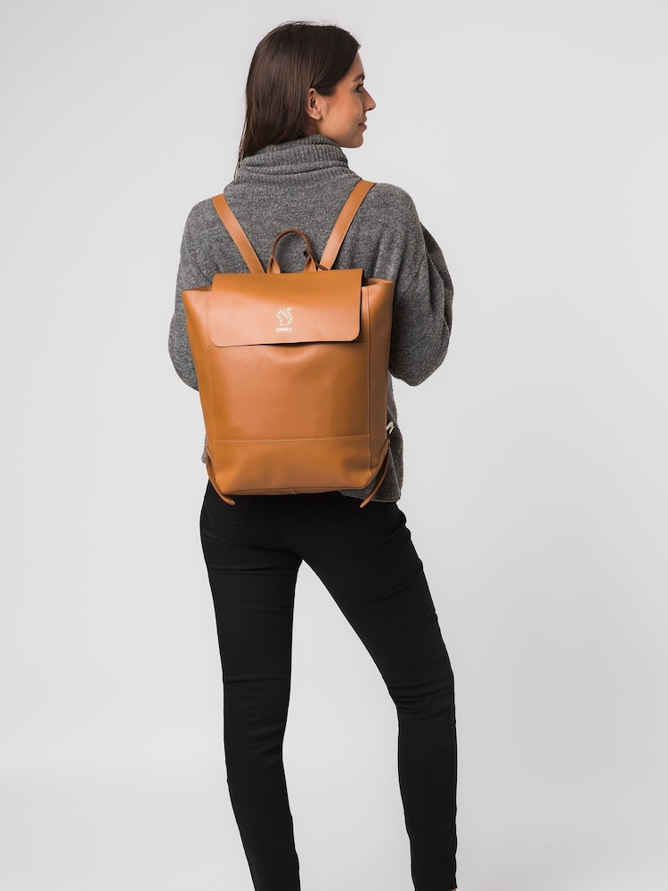 Conkca Butler Vegetable-Tanned Leather Backpack - Image 1 of 5