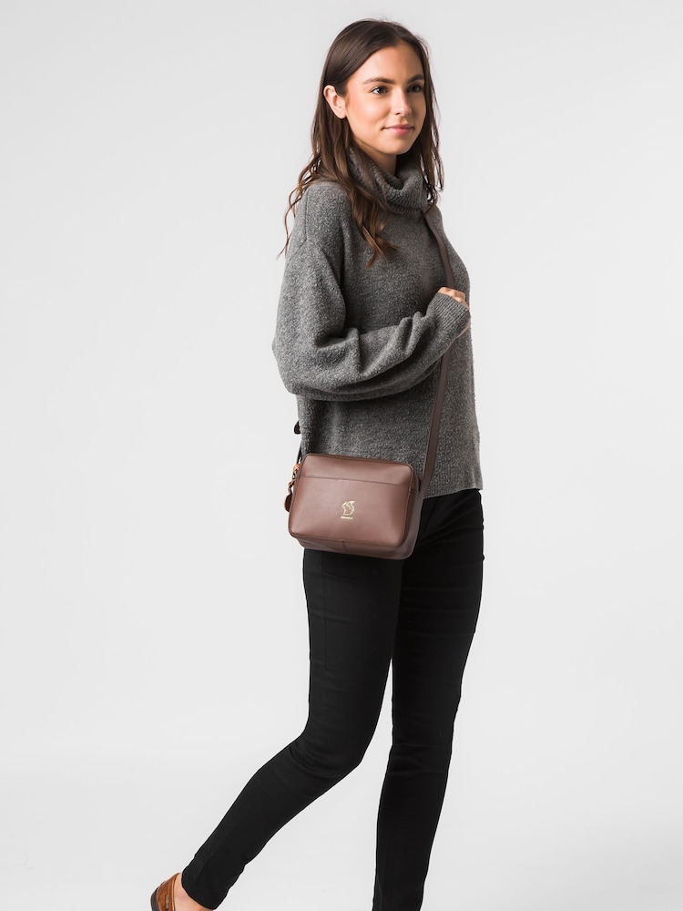 Conkca Tatum Vegetable-Tanned Leather Cross-Body Bag - Image 5 of 5
