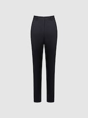 Reiss Navy Haisley Wool Blend Tapered Suit Trousers - Image 2 of 4
