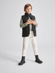 Reiss Black Westbrook Jr Puffer Gilet - Image 1 of 6