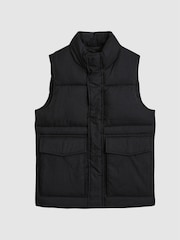 Reiss Black Westbrook Jr Puffer Gilet - Image 2 of 6