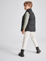 Reiss Black Westbrook Jr Puffer Gilet - Image 5 of 6
