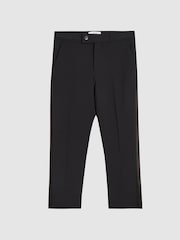 Reiss Black Knightsbridge Junior Tuxedo Trousers - Image 2 of 6