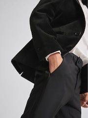 Reiss Black Knightsbridge Junior Tuxedo Trousers - Image 4 of 6