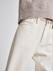 Reiss White Hammond Junior Brushed Cotton Blend Jeans - Image 3 of 6
