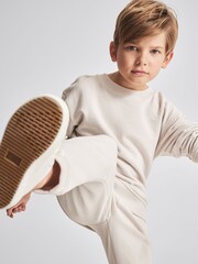 Reiss Cream Oversized Garment Dye Joggers - Image 4 of 6