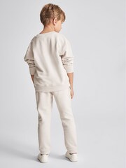 Reiss Cream Oversized Garment Dye Joggers - Image 5 of 6