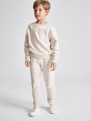 Reiss Cream Oversized Garment Dye Joggers - Image 6 of 6