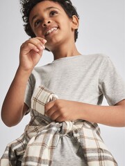 Gris oscuro - Camiseta con cuello redondo Bless de Reiss - Imagen 3 de 6