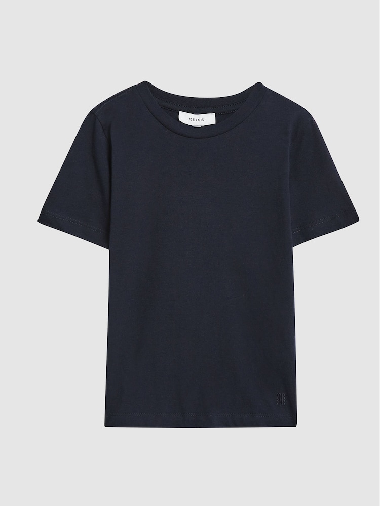 Reiss Navy Bless 4-9 yrs Crew Neck T-Shirt - Image 2 of 7